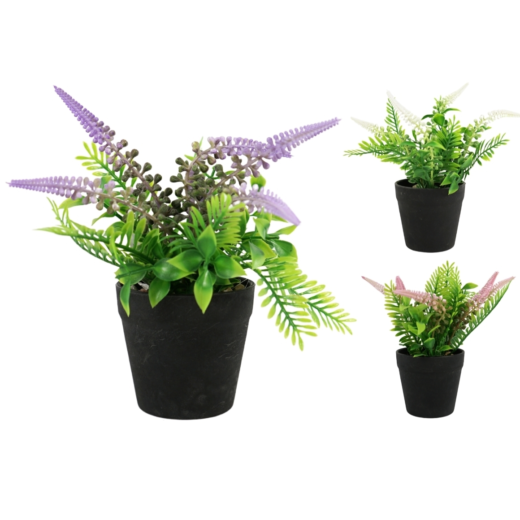 Kunstplant lavendel in pot