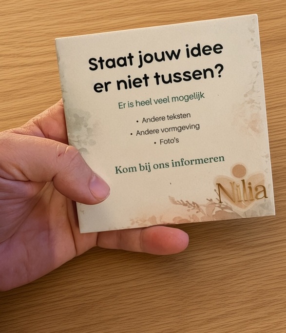 Tegeltje met jouw eigen idee